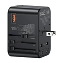 USAMS T62 Univesal Travel Charger US/AU/EU/UK 1xUSB, 2xUSB-C 65W black 