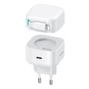 USAMS US-CC202 wall charger USB-C + Lighning cable PD QC 35W white