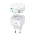 USAMS US-CC202 wall charger USB-C + USB-C cable PD QC 35W white