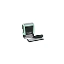 Trodat Printy 4911 / Printy 4.0 self-inking text stamp, pastel green body with black ink pad (MPN 180854, EAN 9010035808541)