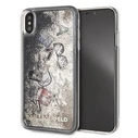 Karl Lagerfeld KLHCI65KSICGO iPhone Xs Max gold hard case Iconic Liquid Glitter