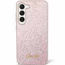 Guess GUHCS24MHGGSHP Samsung Galaxy S24+ Plus hardcase Glitter Script pink