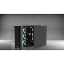 INCA EMG-15XB Gaming Midi Tower Computer Case with Side Window and RGB Lighting - Black