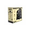 INCA EMG-15XB Gaming Midi Tower Computer Case with Side Window and RGB Lighting - Black