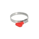 DELOCK Σφιγκτήρες σωλήνα με φτερωτό παξιμάδι 40–60 mm, 5 τεμ., κόκκινο