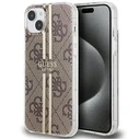 Guess GUHCP15MH4PSEGW Apple iPhone 15 Plus / 14 Plus hardcase IML 4G Gold Stripe brown