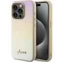 Guess GUHCP15XPSAIRSD Apple iPhone 15 Pro Max hardcase Saffiano Iridescent Script gold