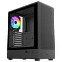 FSP / Fortron M221-BA Gaming Mid Tower PC Case with Side Window and ARGB Lighting, Black