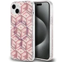 Guess GUHMP15MHGCUSTGP Apple iPhone 15 Plus / 14 Plus hardcase IML GCube MagSafe pink
