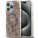 Guess GUHMP15XHGCUSTGW Apple iPhone 15 Pro Max hardcase IML GCube MagSafe brown