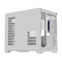 Darkflash FT418 Gaming Midi Tower Κουτί Υπολογιστή με Πλαϊνό Παράθυρο και RGB Φωτισμό Λευκό