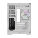 Darkflash FT418 Gaming Midi Tower Κουτί Υπολογιστή με Πλαϊνό Παράθυρο και RGB Φωτισμό Λευκό