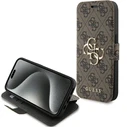 Guess GUBKP15L4GMGBR Apple iPhone 15 Pro book 4G Metal Logo brown