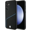 BMW BMHMS24M23RDCLK Samsung Galaxy S24+ Plus hardcase Signature Leather Textured & Line MagSafe black