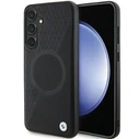 BMW BMHMS24S23RTPK Samsung Galaxy S24 hardcase Signature Leather Half Textured & Circle MagSafe black