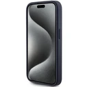 Guess GUHCP15LPG4GPB Apple iPhone 15 Pro hardcase 4G Triangle Metal Logo blue