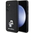 Karl Lagerfeld KLHCS24SPSAKCMPK Samsung Galaxy S24 hardcase Saffiano Karl & Choupette Metal Pin black