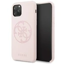 Guess GUHCN58LS4GLP iPhone 11 Pro light pink hard case Silicone 4G Tone On Tone