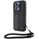 BMW BMHCP15X23RMRLK Apple iPhone 15 Pro Max hardcase Signature Leather Wordmark Cord black