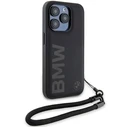 BMW BMHCP15X23RMRLK Apple iPhone 15 Pro Max hardcase Signature Leather Wordmark Cord black