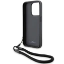 BMW BMHCP15X23RMRLK Apple iPhone 15 Pro Max hardcase Signature Leather Wordmark Cord black