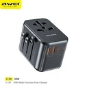 AWEI C-39 travel charger 2xUSB-A, 3xUSB-C 35W US/AU/EU/UK black