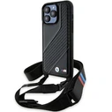 BMW BMHCP15L23PSCCK Apple iPhone 15 Pro hardcase M Edition Carbon Stripe & Strap black