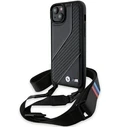 BMW BMHCP15M23PSCCK Apple iPhone 15 Plus / 14 Plus hardcase M Edition Carbon Stripe & Strap black