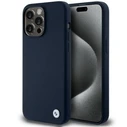BMW BMHCP15LSILNA Apple iPhone 15 Pro hardcase Silicone Metal Logo navy
