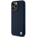 BMW BMHCP15LSILNA Apple iPhone 15 Pro hardcase Silicone Metal Logo navy
