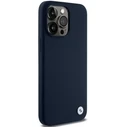 BMW BMHCP15LSILNA Apple iPhone 15 Pro hardcase Silicone Metal Logo navy