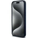 BMW BMHCP15LSILNA Apple iPhone 15 Pro hardcase Silicone Metal Logo navy