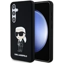 Karl Lagerfeld KLHCS24MSNIKBCK Samsung Galaxy S24+ Plus hardcase Silicone Ikonik black