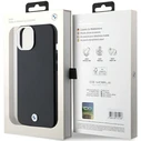 BMW BMHMP15S23PUFWK Apple iPhone 15 / 14 / 13 Signature Wrapped Metal MagSafe black