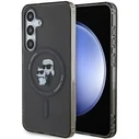 Karl Lagerfeld KLHMS24SHGKCNOK Samsung Galaxy S24 hardcase IML Karl&Choupette MagSafe black