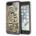 Karl Lagerfeld KLHCI8LROGO iPhone 7/8 Plus black & gold hard case Glitter