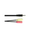 Good Connections Headsetadapter 3,5mm OMTP (Προσαρμογέας 2x 3,5mm TRS σε 1x 3,5mm TRRS)