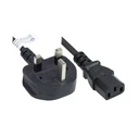 Good Connections power cable UK Type G (BS 1363) to IEC C13, black, 1.8 m (P7030-S018)