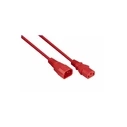 Kabelmeister IEC C14 to C13 Power Extension Cable, Red, 0.5 m (MPN SK1430-R005)