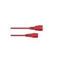 Kabelmeister IEC C14 to C13 Power Extension Cable, Red, 0.5 m (MPN SK1430-R005)