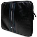 BMW Sleeve BMCS16COMSCAKL 16" Carbon Blue Stripes black
