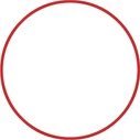 Hula Hoop AMILA 70cm Φ19mm, 260g, Red