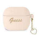[CR] Guess GUA3LSCHSP Apple AirPods 3 cover pink Silicone Charm Collection