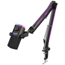 FIFINE AM8PROT δυναμικό μικρόφωνο USB/XLR σετ με RGB βάρχιονα (Μαύρο)