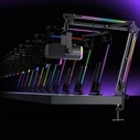 FIFINE AM8PROT δυναμικό μικρόφωνο USB/XLR σετ με RGB βάρχιονα (Μαύρο)