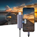 Tech-Protect UltraBoost card reader Lightning / USB-A, MicroSD, MicroSDXC, MMC Micro, RS Micro, SDHC, SDXC, SD Grey