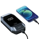 USAMS US-ZB284 car starter device with powerbank and flashlight function black