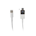 Καλώδιο USB A/Micro USB σε Lightning port (iPhone) 1m Λευκό