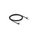 DELOCK RJ45 Netzwerkkabel Cat.6A S/FTP Slim 90° κάτω 2m μαύρο