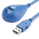 Καλώδιο USB Startech USB3SEXT5DSK USB A Μπλε